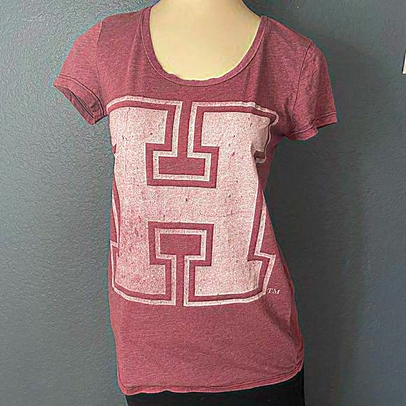 Chaser H TM  logo shirt size medium women’s Junior’s top short short sleeve - Picture 6 of 6